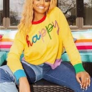 Queen of Sparkles “Happy” Sweater